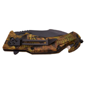 MTech USA 4.75 Inch Closed Partially Serrated Folding Knife