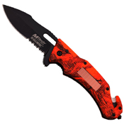 MTech USA 4.75 Inch Closed Partially Serrated Folding Knife