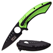 MTech USA Dual Tone Stainless Blade Anodized Handle Folding Knife