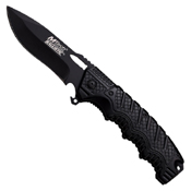 MTech USA A918 Black Finish Plain Edge Blade Folding Knife
