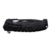 MTech USA A918 Black Finish Plain Edge Blade Folding Knife