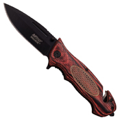 MTech USA Ballistic Escape A919 Pakkawood Handle Folding Knife