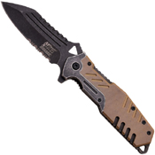 MTech USA Xtreme Ballistic Fine Serrated Folding Knife