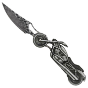 PK Motorcycle Design Handle Folding Blade Knife