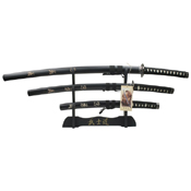 SW-68L Samurai Sword 3 Pcs Set with Scabbard