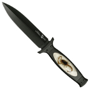 TA-36 Fantasy Scorpion Inlay Handle Fixed Knife w/ Sheath
