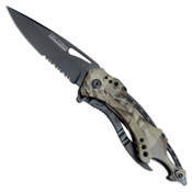Master Cutlery Tac-Force Half Serrated Blade Folding Knife