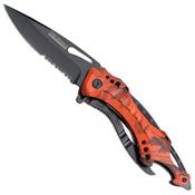 Master Cutlery Tac-Force Half Serrated Blade Folding Knife