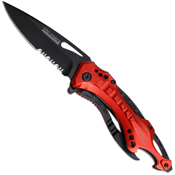 Master Cutlery Tac-Force Half Serrated Blade Folding Knife