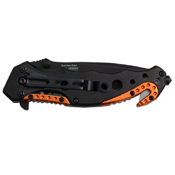 Tac-Force Aluminum Handle W/ EMT Medallion Folding Knife 