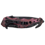 Tac-Force Aluminum Handle W/ EMT Medallion Folding Knife 