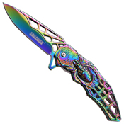 Tac-Force Stamped Spider Web Handle Folding Knife