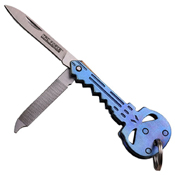 Tac-Force Key Style Satin Finish Folding Blade Knife