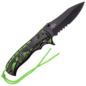 Z-Hunter ZB-144 Skull Pattern on Handle Folding Knife