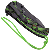 Z-Hunter ZB-144 Skull Pattern on Handle Folding Knife