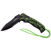 Z-Hunter ZB-144 Skull Pattern on Handle Folding Knife