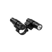 Ncstar 30Mm Double Rail Scope Adapter And Flashlight With Green Laser Set