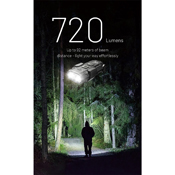 Rechargeable Keychain Flashlight- Blue - 720 Lumens