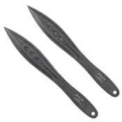 Stonewashed Throwing Knife Set - 2 Piece w/Sheath