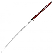 Red Serrated Steel Blade Katana