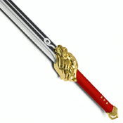37.5-Inch Two-tone Lion Sword - Red w/ Gold Lion Guard