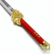 37.5-Inch Two-tone Lion Sword - Red w/ Gold Lion Guard