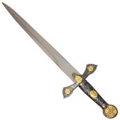 4.5 in Gold Handle Dagger