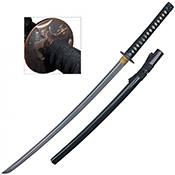 Wrapped Handle Katana - Black Saya
