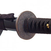 Wrapped Handle Katana - Black Saya