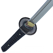 Wrapped Handle Katana - Black Saya