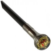 Embrace your inner pirate with the Neptune Pirate Walking Cane featuring a 4-inch skull handle. Add swagger to your step with this stylish accessory!