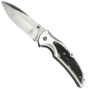 Buckshot Faux Stag Folding Knife