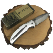 Buckshot Faux Stag Folding Knife