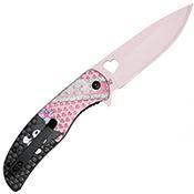 Angry Cat Pink 3.75 Blade Knife