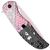 Angry Cat Pink 3.75 Blade Knife