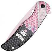 Angry Cat Pink 3.75 Blade Knife