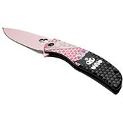 Angry Cat Pink 3.75 Blade Knife