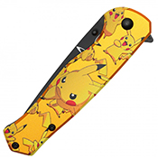 Pikachu Gold Handle Pocket Knife