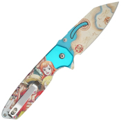 7.75'' One Piece Luffy Assisted Open Folding Knife