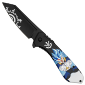7.75'' Super Saiyan Vegeta Folding Knife
