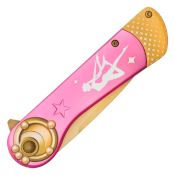 Sailor Moon 8'' Pink & Gold Folding Knife