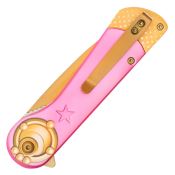 Sailor Moon 8'' Pink & Gold Folding Knife