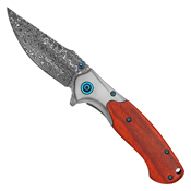 Wartech Wood Handle 8 EDC Folding Knife