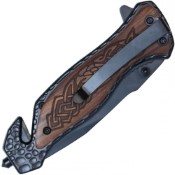Enhance your gear with the Neptune Celtic Steel Folding Knife featuring Celtic wood accents. Versatile, durable, and perfect for everyday carry. Elevate your gear now!