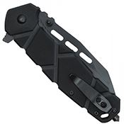 Milspec Tactical Black Steel Blade Folding Knife