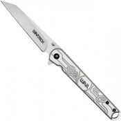 Upgrade your EDC with the Neptune Wartech Chromium Steel Folding Knife in sleek silver. Versatile, durable, and perfect for everyday carry. Get yours now!