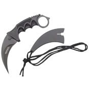 7.5'' Steel Karambit Blade White Handle with Sheath