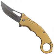 TiNite Karambit Knife - Gold