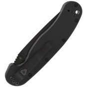 OKC RAT Black Folding Knife - Half Serrated Edge
