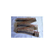 M249 223 Silver Bullet Belt With Copper Tips Blk. Links